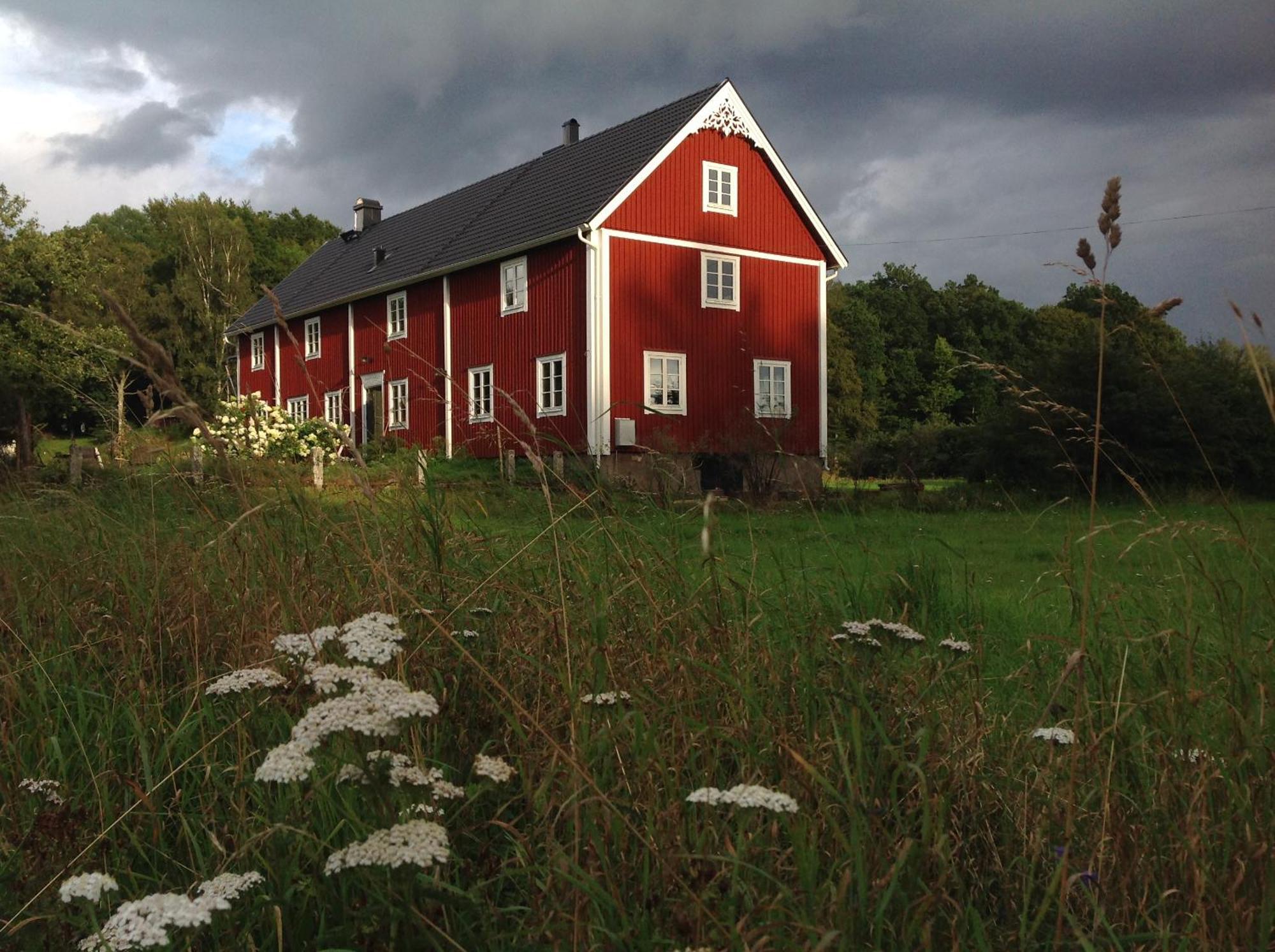 La Maison Rouge De Slaetten Bed And Breakfast Vilshult Exterior foto